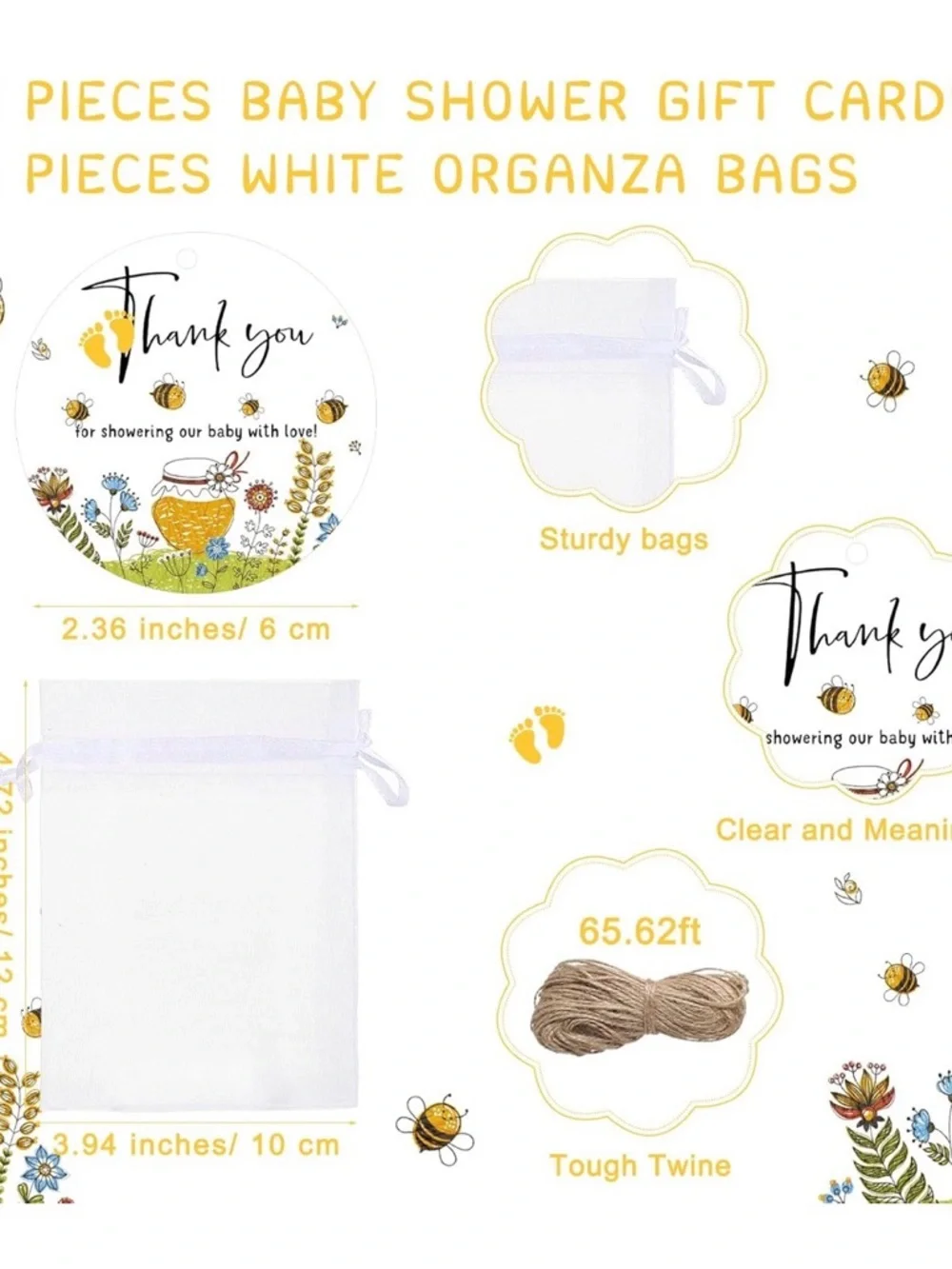Gold 'A Little Honey' Bottle Opener Keychain Party Favors NWT 25 Count